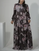 Tiered Flowy Button Down Maxi Dress - Image 3