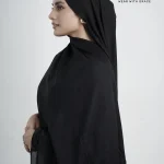 Original Plain Modal Hijab – Black